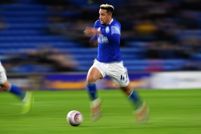 250225 - Cardiff City v Hull City - Sky Bet Championship - Callum Robinson of Cardiff City