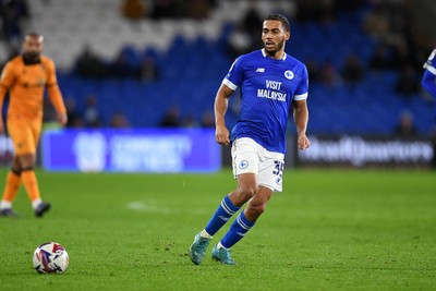 250225 - Cardiff City v Hull City - Sky Bet Championship - Andy Rinomhota of Cardiff City