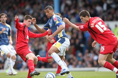 25.04.09 - Cardiff City v Ipswich Town, Coca Cola Championship -  Cardiff's Jay Bothroyd tests the Ipswich defence  