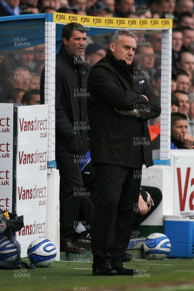 25.04.09  Cardiff City vs. Ipswich Town. The Coca Cola Championship -  Managers Roy Keane(L) & Dave Jones oversee the final league match at Ninian Park between Cardiff City & Ipswich Town.  