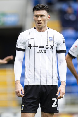 090324 - Cardiff City v Ipswich Town - Sky Bet Championship - Kieffer Moore of Ipswich Town in action