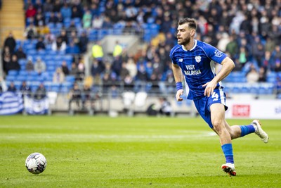 090324 - Cardiff City v Ipswich Town - Sky Bet Championship - Dimitris Goutas of Cardiff City in action