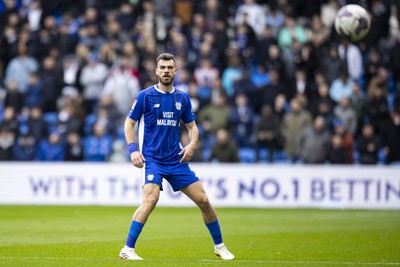 090324 - Cardiff City v Ipswich Town - Sky Bet Championship - Dimitris Goutas of Cardiff City in action