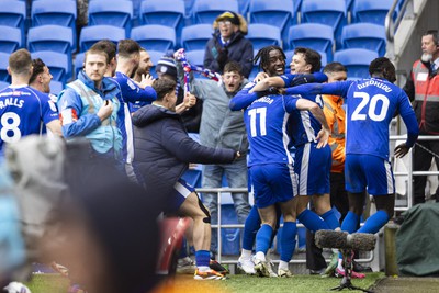 090324 - Cardiff City v Ipswich Town - Sky Bet Championship - Callum O'Dowda of Cardiff City celebrates scoring his sides second goal