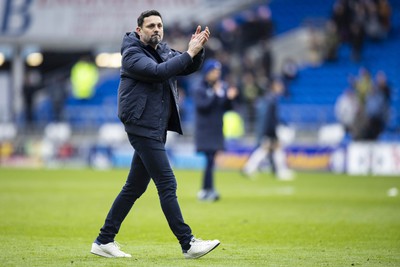 090324 - Cardiff City v Ipswich Town - Sky Bet Championship - Cardiff City manager Erol Bulut at full time