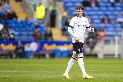 090324 - Cardiff City v Ipswich Town - Sky Bet Championship - Nathan Broadhead of Ipswich Town in action