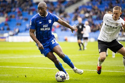 090324 - Cardiff City v Ipswich Town - Sky Bet Championship - Yakou Meite of Cardiff City in action