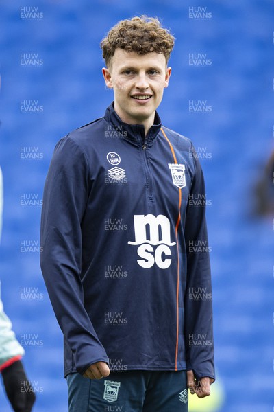 090324 - Cardiff City v Ipswich Town - Sky Bet Championship - Nathan Broadhead of Ipswich Town during the warm up