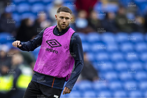 090324 - Cardiff City v Ipswich Town - Sky Bet Championship - Wes Burns of Ipswich Town during the warm up