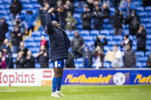 090324 - Cardiff City v Ipswich Town - Sky Bet Championship - Yakou Meite of Cardiff City at full time