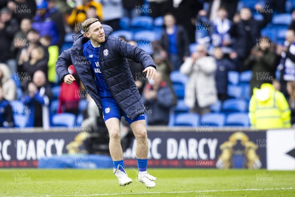 090324 - Cardiff City v Ipswich Town - Sky Bet Championship - Josh Bowler of Cardiff City at full time
