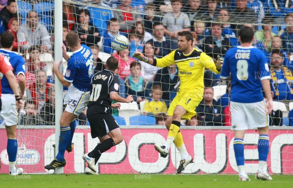 15.10.11 -  Cardiff City v Ipswich Town, npower Championship -  Ipswich's Michael Chopra scores goal against his former club 