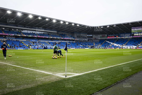 130124 - Cardiff City v Leeds United - Sky Bet Championship - A general view of the Cardiff City Stadium during the warm up