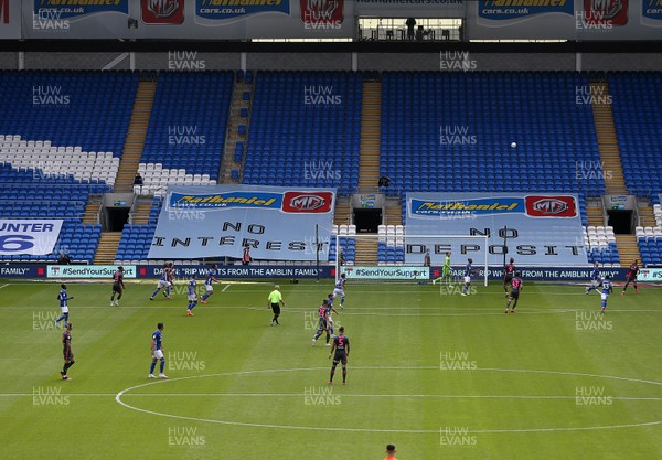 210620 - Cardiff City v Leeds United - SkyBet Championship - General View of play in the empty stadium