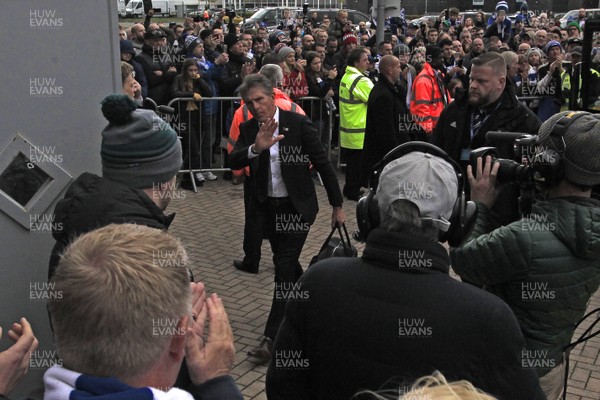 031118 - Cardiff City v Leicester City, Premier League - Leicester City Manager Claude Puel arrives at Cardiff City Stadium before the match