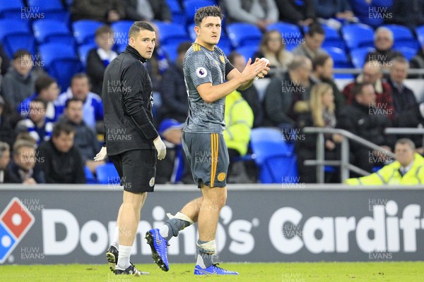 031118 - Cardiff City v Leicester City, Premier League - Harry Maguire of Leicester City leaves the pitch after sustaining an injury