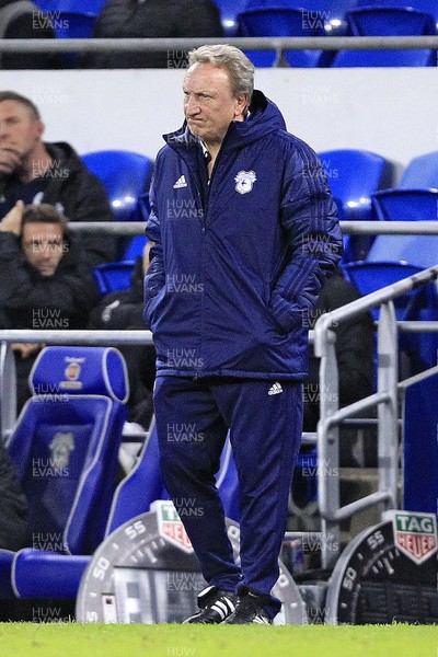031118 - Cardiff City v Leicester City, Premier League - Cardiff City Manager Neil Warnock during the match