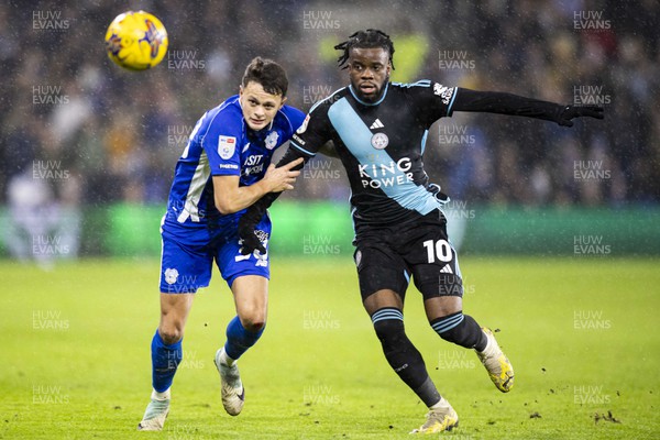 291223 - Cardiff City v Leicester City - Sky Bet Championship - Stephy Mavididi of Leicester City in action against Perry Ng of Cardiff City