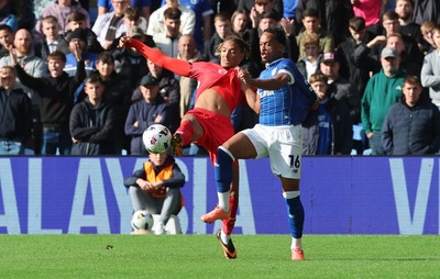 041025 - Cardiff City v Leyton Orient, EFL Sky Bet League 1 - Sean Clare of Leyton Orient and Chris Willock of Cardiff City compete for the ball