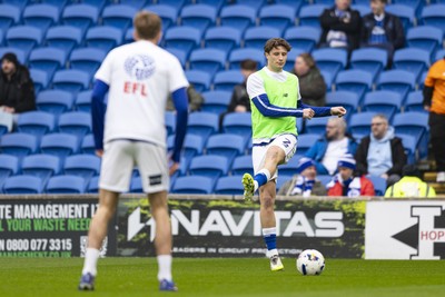 070326 - Cardiff City v Lincoln City - Sky Bet League 1 - William Fish of Cardiff City during the warm up