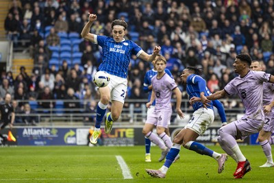 070326 - Cardiff City v Lincoln City - Sky Bet League 1 - Joel Colwill of Cardiff City in action