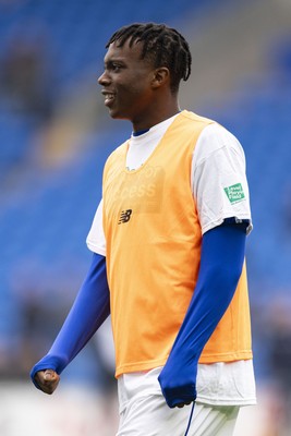 070326 - Cardiff City v Lincoln City - Sky Bet League 1 - Ronan Kpakio of Cardiff City during the warm up
