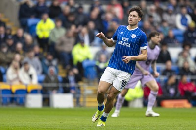 070326 - Cardiff City v Lincoln City - Sky Bet League 1 - Rubin Colwill of Cardiff City in action