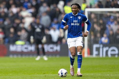 070326 - Cardiff City v Lincoln City - Sky Bet League 1 - Gabriel Osho of Cardiff City in action