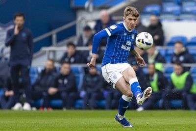 070326 - Cardiff City v Lincoln City - Sky Bet League 1 - Joel Bagan of Cardiff City in action