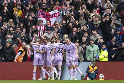 070326 - Cardiff City v Lincoln City - Sky Bet League 1 - Dominic Jefferies of Lincoln City celebrates scoring his sides second goal