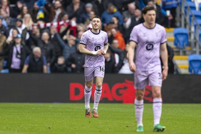 070326 - Cardiff City v Lincoln City - Sky Bet League 1 - Dominic Jefferies of Lincoln City celebrates scoring his sides second goal