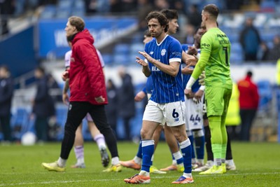 070326 - Cardiff City v Lincoln City - Sky Bet League 1 - Ryan Wintle of Cardiff City at full time