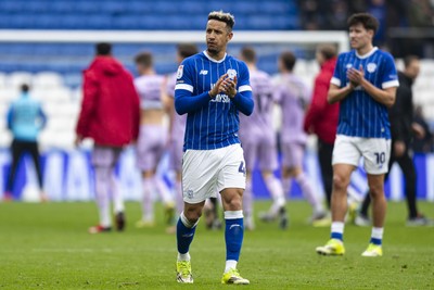 070326 - Cardiff City v Lincoln City - Sky Bet League 1 - Callum Robinson of Cardiff City at full time
