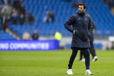 070326 - Cardiff City v Lincoln City - Sky Bet League 1 - Cardiff City Manager Brian Barry-Murphy at full time