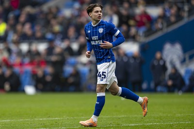 070326 - Cardiff City v Lincoln City - Sky Bet League 1 - Cian Ashford of Cardiff City in action