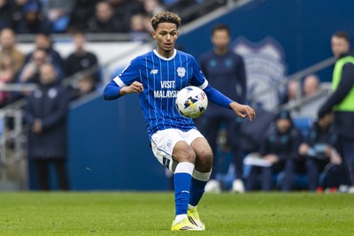 070326 - Cardiff City v Lincoln City - Sky Bet League 1 - Omari Kellyman of Cardiff City in action
