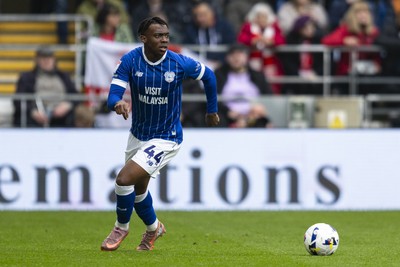 070326 - Cardiff City v Lincoln City - Sky Bet League 1 - Ronan Kpakio of Cardiff City in action