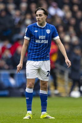 070326 - Cardiff City v Lincoln City - Sky Bet League 1 - Joel Colwill of Cardiff City in action
