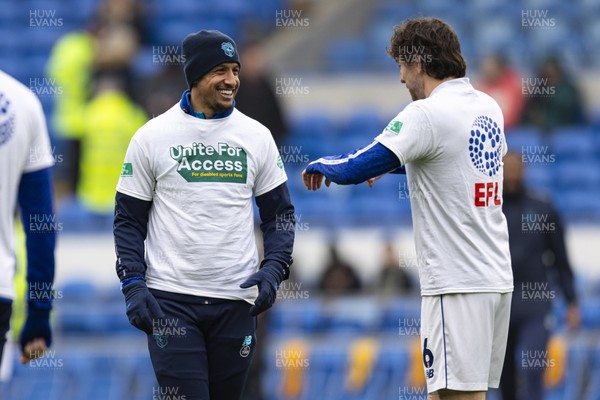 070326 - Cardiff City v Lincoln City - Sky Bet League 1 - Callum Robinson of Cardiff City during the warm up