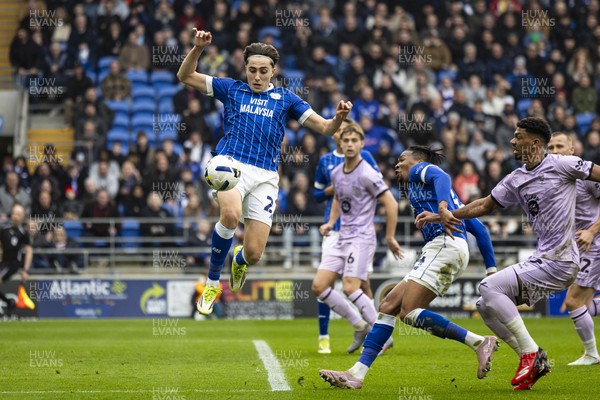 070326 - Cardiff City v Lincoln City - Sky Bet League 1 - Joel Colwill of Cardiff City in action