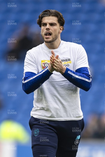 070326 - Cardiff City v Lincoln City - Sky Bet League 1 - Ollie Tanner of Cardiff City during the warm up