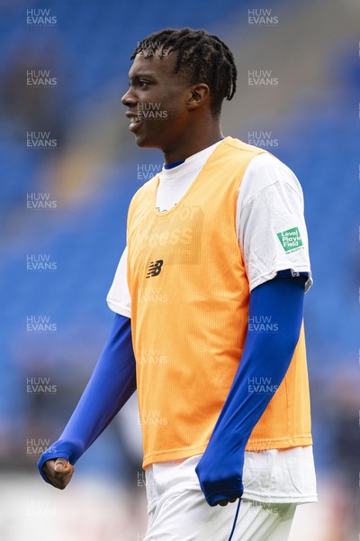 070326 - Cardiff City v Lincoln City - Sky Bet League 1 - Ronan Kpakio of Cardiff City during the warm up