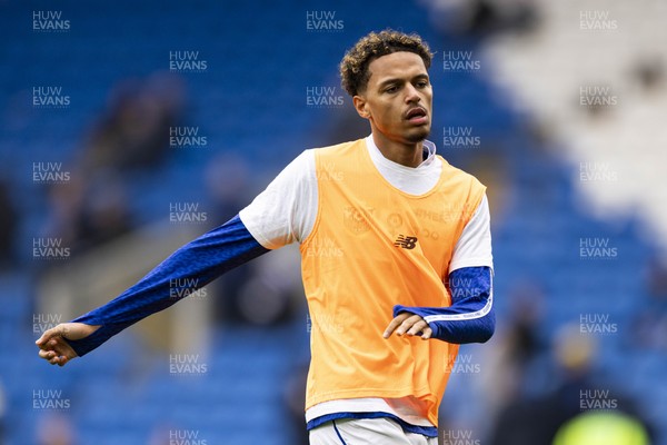 070326 - Cardiff City v Lincoln City - Sky Bet League 1 - Omari Kellyman of Cardiff City during the warm up
