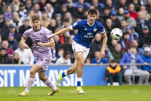 070326 - Cardiff City v Lincoln City - Sky Bet League 1 - Rubin Colwill of Cardiff City in action