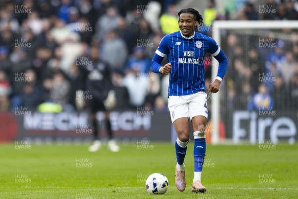 070326 - Cardiff City v Lincoln City - Sky Bet League 1 - Gabriel Osho of Cardiff City in action