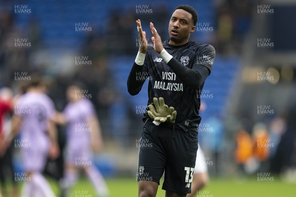 070326 - Cardiff City v Lincoln City - Sky Bet League 1 - Cardiff City goalkeeper Nathan Trott at full time