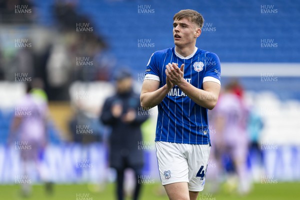 070326 - Cardiff City v Lincoln City - Sky Bet League 1 - Dylan Lawlor of Cardiff City at full time