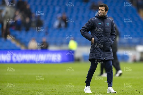 070326 - Cardiff City v Lincoln City - Sky Bet League 1 - Cardiff City Manager Brian Barry-Murphy at full time