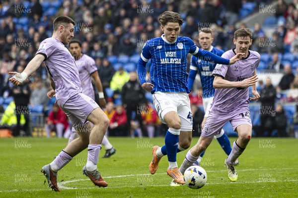 070326 - Cardiff City v Lincoln City - Sky Bet League 1 - Cian Ashford of Cardiff City in action