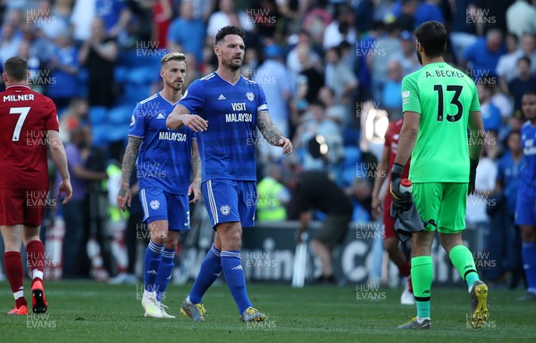 210419 - Cardiff City v Liverpool FC - Premier League - Sean Morrison of Cardiff City at full time
